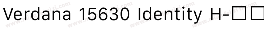 Verdana 15630 Identity H字体转换